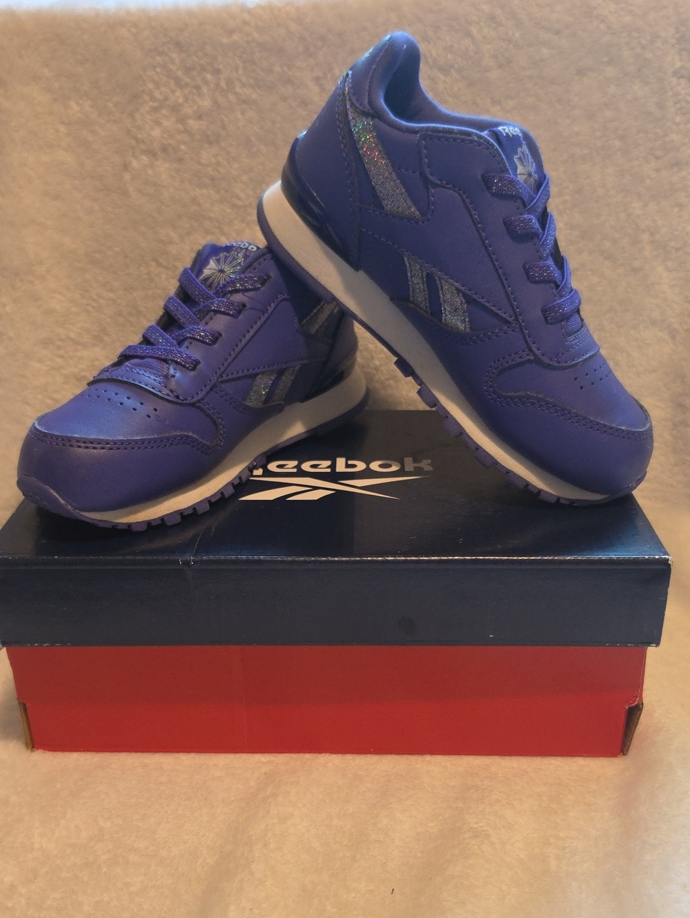 Reebok Kids Purple Athletic Sneakers